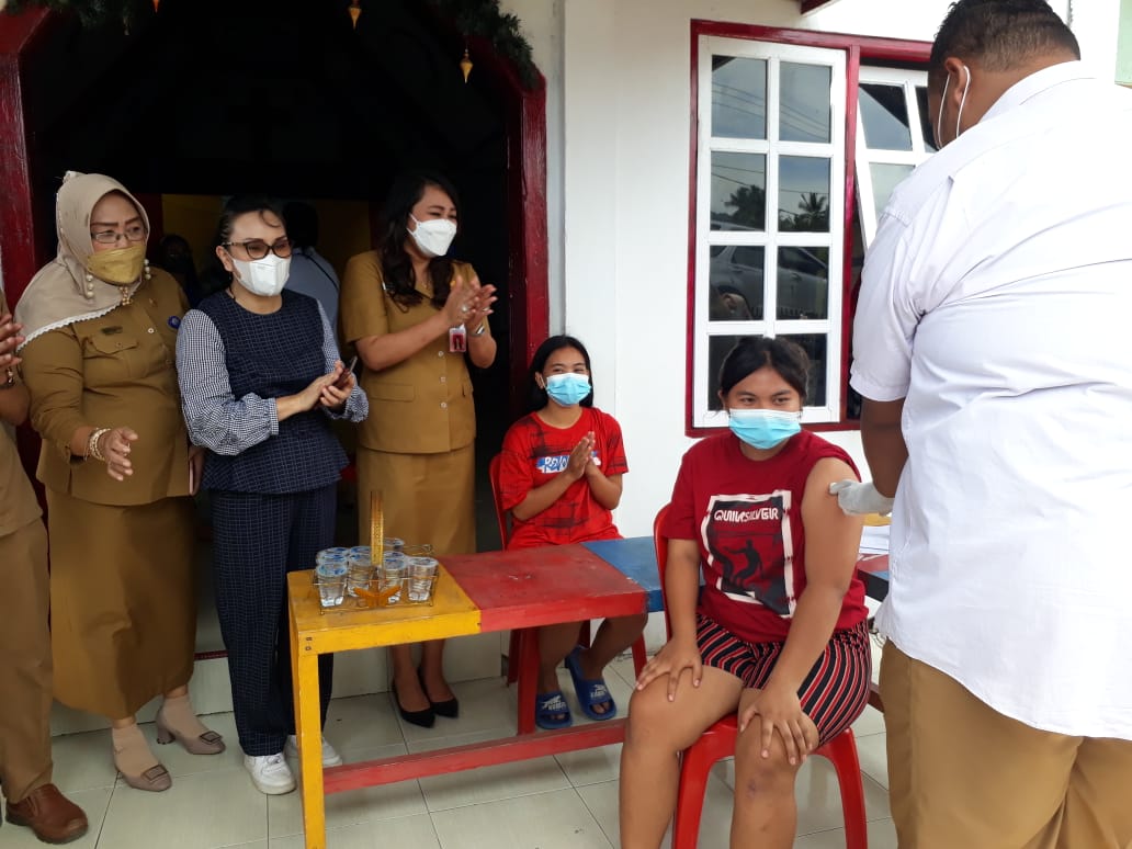 Pemantauan Vaksinasi Covid 19 untuk Anak Usia 12-17 Tahun di Kab. Bolaang Mongondow